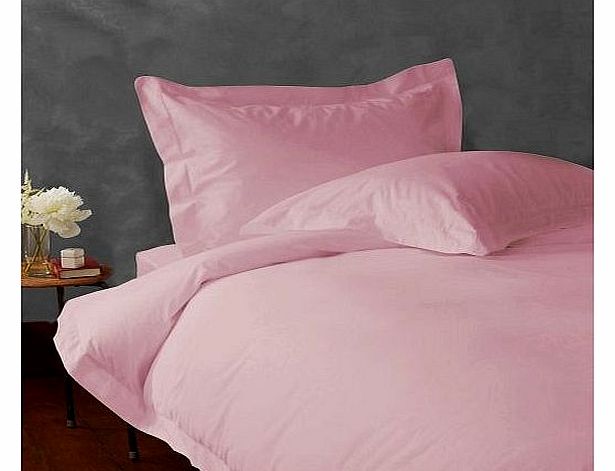 800 TC Egyptian cotton Sheet set Italian Finish Solid ( Euro Double IKEA , Pink )
