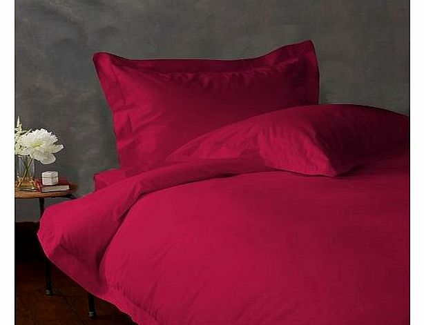 Lacasa Bedding Extra Sumptuous Italian Finish 800 TC Egyptian cotton 60cm Deep pocket Sheet Set Solid By Lacasa Bedding ( UK Super King , Hot Pink )