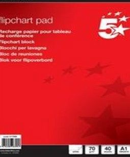 Lacasa Bedding Office Flipchart Pad Perforated 40 Sheets A1 Plain
