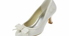 Lace Kitten Heel Closed Toe Pumps Womens Shoes