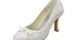 Lace Stiletto Heel Closed Toe Pumps Womens