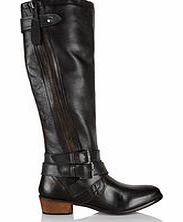 Lacey`s London Fraggle black leather zip-up boots