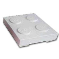 160Gb Brick External 7200rpm USB2 Stackable Hard Drive (White)