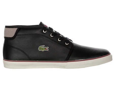 Lacoste Ampthill MTS Black Leather Chukka Boots