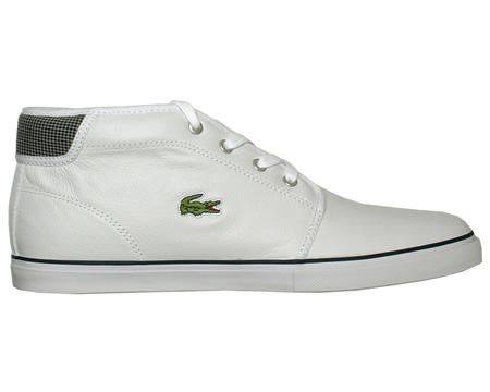 Lacoste Ampthill MTS White Leather Trainers