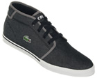 Lacoste Ampthill TK Black/White Canvas Trainers