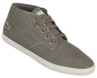 Lacoste Andover Mid Grey Canvas Trainers
