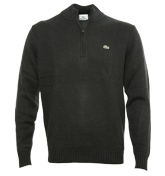 Lacoste Black 1/4 Zip Sweater