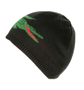 Lacoste Black Beanie Hat