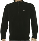Black High Neck Fleece with Press Stud Fastening - Silver Croc