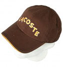 Lacoste Brown and Yellow Cap