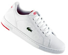 Lacoste Carnaby ET White/Red Leather Trainers