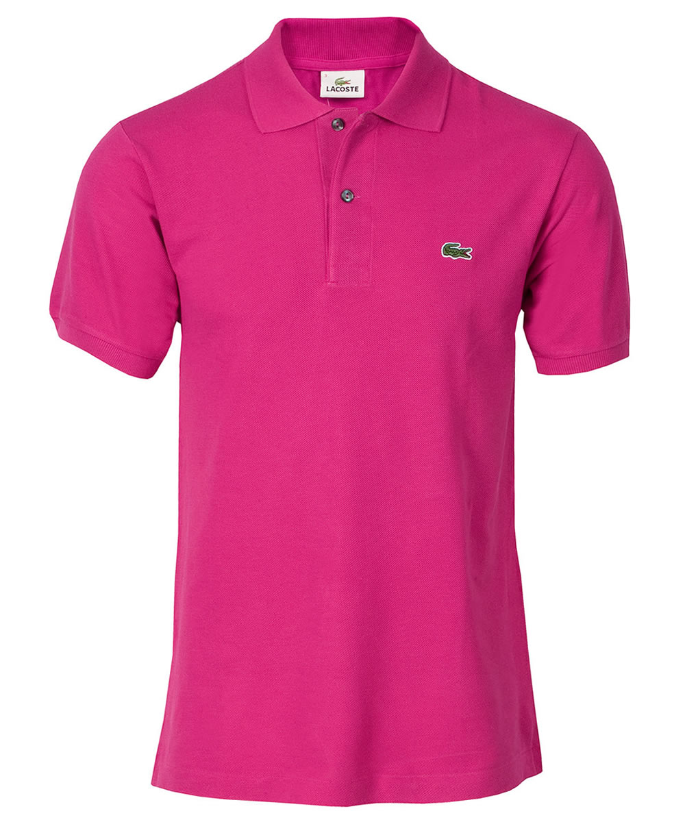 Lacoste Classic Plain Pique Polo Shirt Pitaya