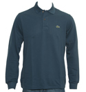 Lacoste Dark Blue Long Sleeve Pique Polo Shirt
