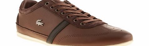 Lacoste Dark Brown Misano 31 Trainers