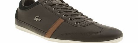 Lacoste Dark Brown Misano 32 Trainers