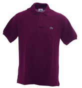 Lacoste Dark Damson Pique Polo Shirt