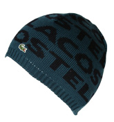Lacoste Dark Navy and Airforce Blue Beanie Hat
