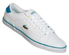 Lacoste Darton White/Blue Leather Trainers