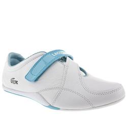 Female Fuja Fd Leather Upper Fashion Trainers in White and Blue