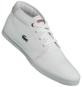 Lacoste Footwear Lacoste Ampthill SPM White Canvas Mid Plimsoles