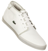 Lacoste Footwear Lacoste Ampthill White/Light Grey Mid Canvas