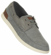 Lacoste Arverne 2 Grey Canvas and Leather Deck