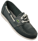 Lacoste Footwear Lacoste Cabestan CC Navy and White Deck Shoe