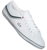 Lacoste Cairon White and Red Trainers