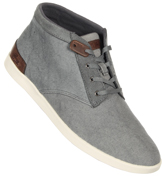 Lacoste Footwear Lacoste Fairbrooke Grey Canvas Mid Court Shoe