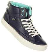Lacoste Footwear Lacoste L!ve Berrick Dark Blue Leather Hi Top