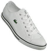 Lacoste Footwear Lacoste L27 11 SRM White Leather Plimsoles