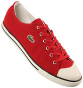 Lacoste Footwear Lacoste L27 Red Canvas Trainers