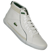 Lacoste Footwear Lacoste Rugosa White and Grey Leather Trainers