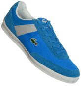 Lacoste Footwear Lacoste Suzuka L Blue Suede and Textile Trainers
