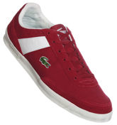 Lacoste Footwear Lacoste Suzuka L Red Suede and Textile Trainers
