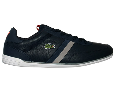 Giron Dark Blue Leather Trainers