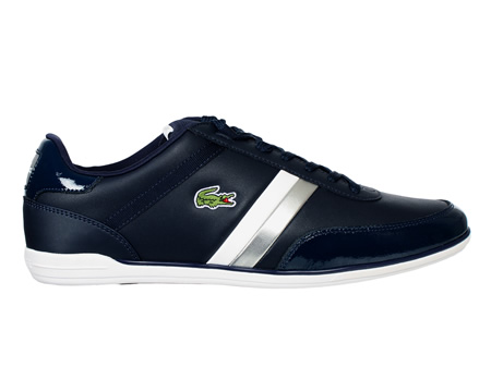 Lacoste Giron Dark Blue/White Leather Trainers
