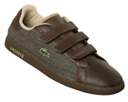 Lacoste Graduate 3 Strap Velcro Brown Plaid
