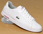 Lacoste Graduate Punched White/Red Leather Trainer