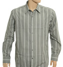 Lacoste Grey Striped Long Sleeve Shirt