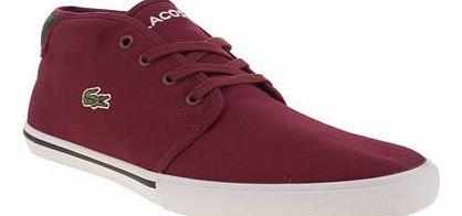 Lacoste kids lacoste burgundy ampthill boys youth