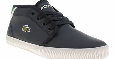 kids lacoste navy & green ampthill boys junior
