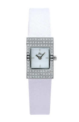 Lacoste Ladies White dial White/Lilac Leather