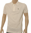 Lacoste Light Beige Short Sleeve Polo Shirt