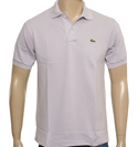 Lacoste Lilac Pique Polo Shirt