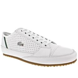 Lacoste Male Lacoste Ortai Sa 2 Leather Upper Fashion Trainers in White and Green
