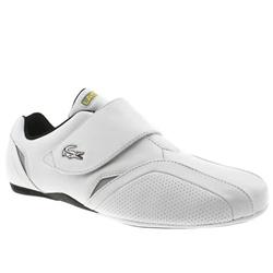 Lacoste Male Protect Leather Upper Fashion Trainers in White and Black