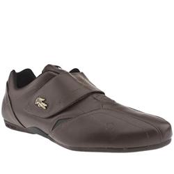 Male Protect Vl Leather Upper Fashion Trainers in Brown