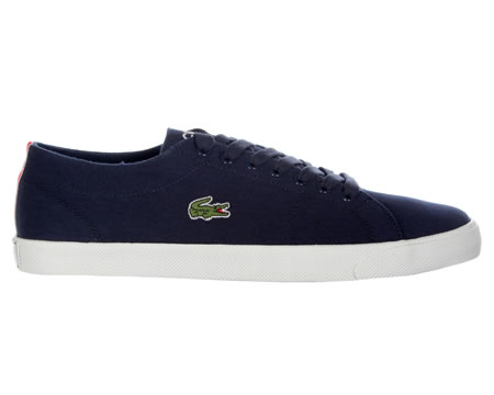 Lacoste Marcel FRS Dark Blue Canvas Trainers